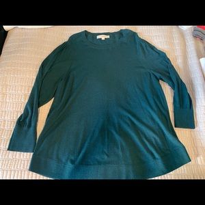 Dark green, LOFT, light weight sweater,NWOT